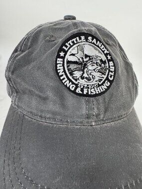 Little Sandy Hunting & Fishing Club Logo Cap Adjustable Fit Platinum Series Gray